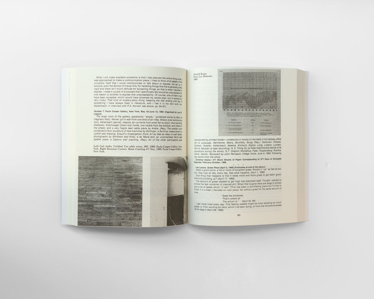 Six Years: The Dematerialization Of The Art Object From 1966 to 1972