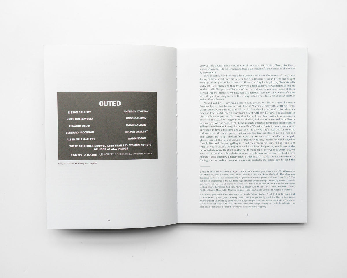 City Racing: The Life and Times of an Artist-Run Gallery, 1988–1998