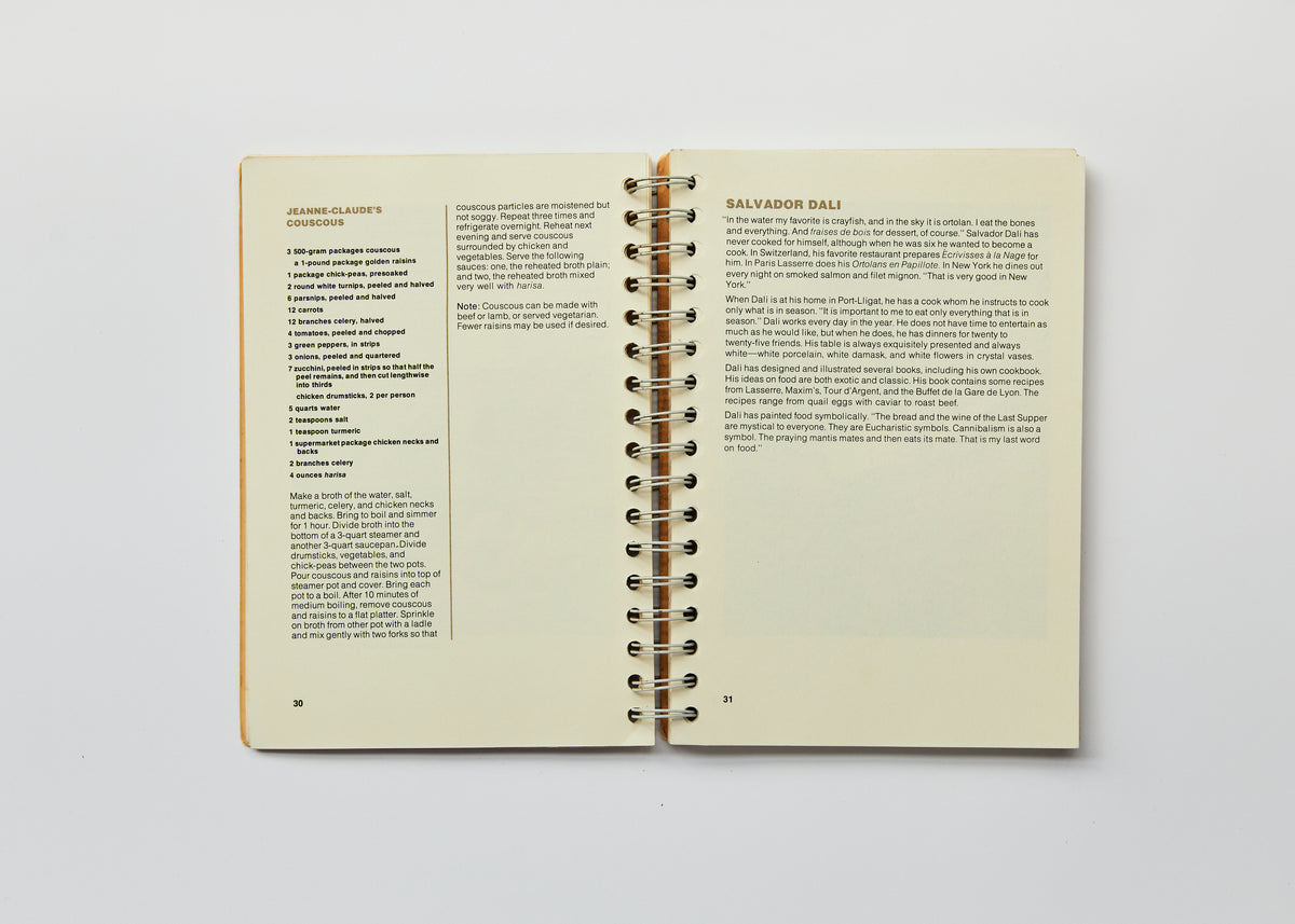 The Museum of Modern Art, Artists' Cookbook: 155 Recipes. Conversations with Thirty Contemporary Painters and Sculptors